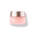 A pink jar of IREN Shizen FLOWERS IN BLOOM Antioxidant Water Cream, a hydrating gel cream with a gold lid, sits on a light background—your new go-to for natural skincare.