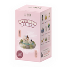 A pink FREE GIFT Biyu Neko Blind Box by IREN Shizen features illustrated cat figures, brand logo, and images of collectible cat figurines on its sides.